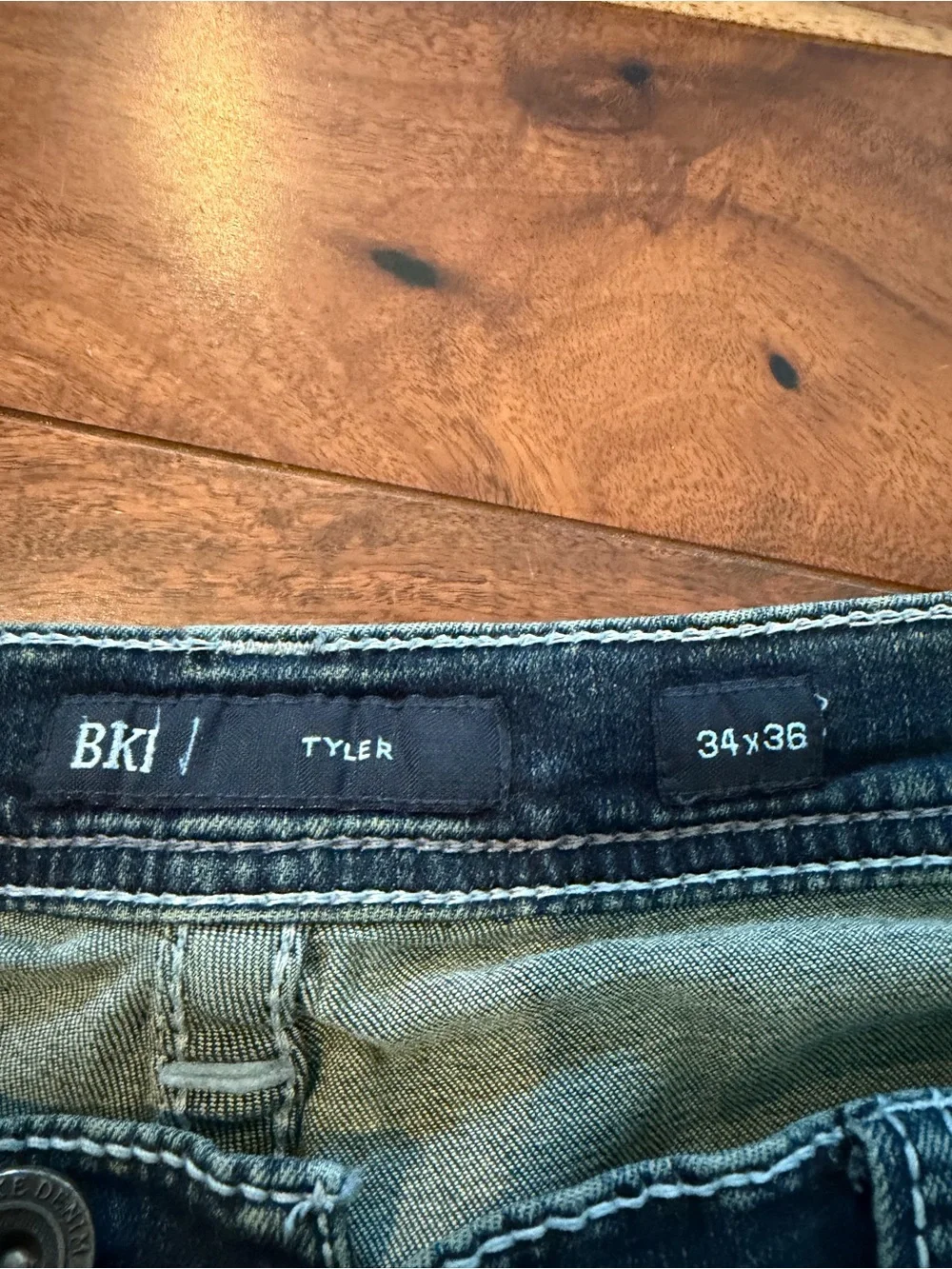 BKE men's Dark Blue Tyler Jeans 34x36 like new